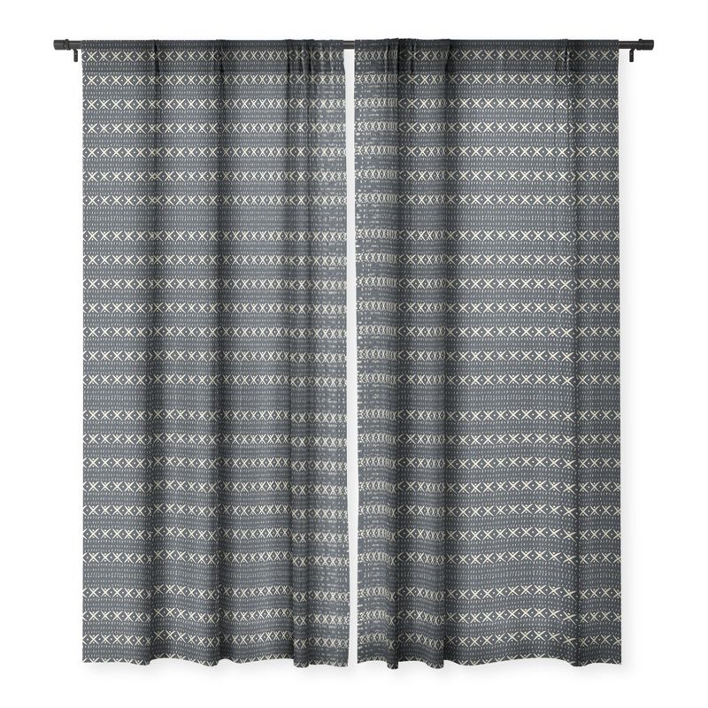 Holli Zollinger ADOBO MUDCLOTH DARK Single Panel Sheer Window Curtain - Deny Designs, 3 of 4