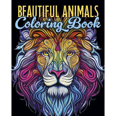 Beautiful Animals Coloring Book - (Sirius Creative Coloring) by  Tansy Willow (Paperback)
