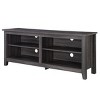 Syemin TV Stands and Consoles Timeless Charcoal TV Stand for 65 Inch TVs Suits Minimalist Rooms sleek with Practical Storage, Brown, 64"*22"*7" - 2 of 4