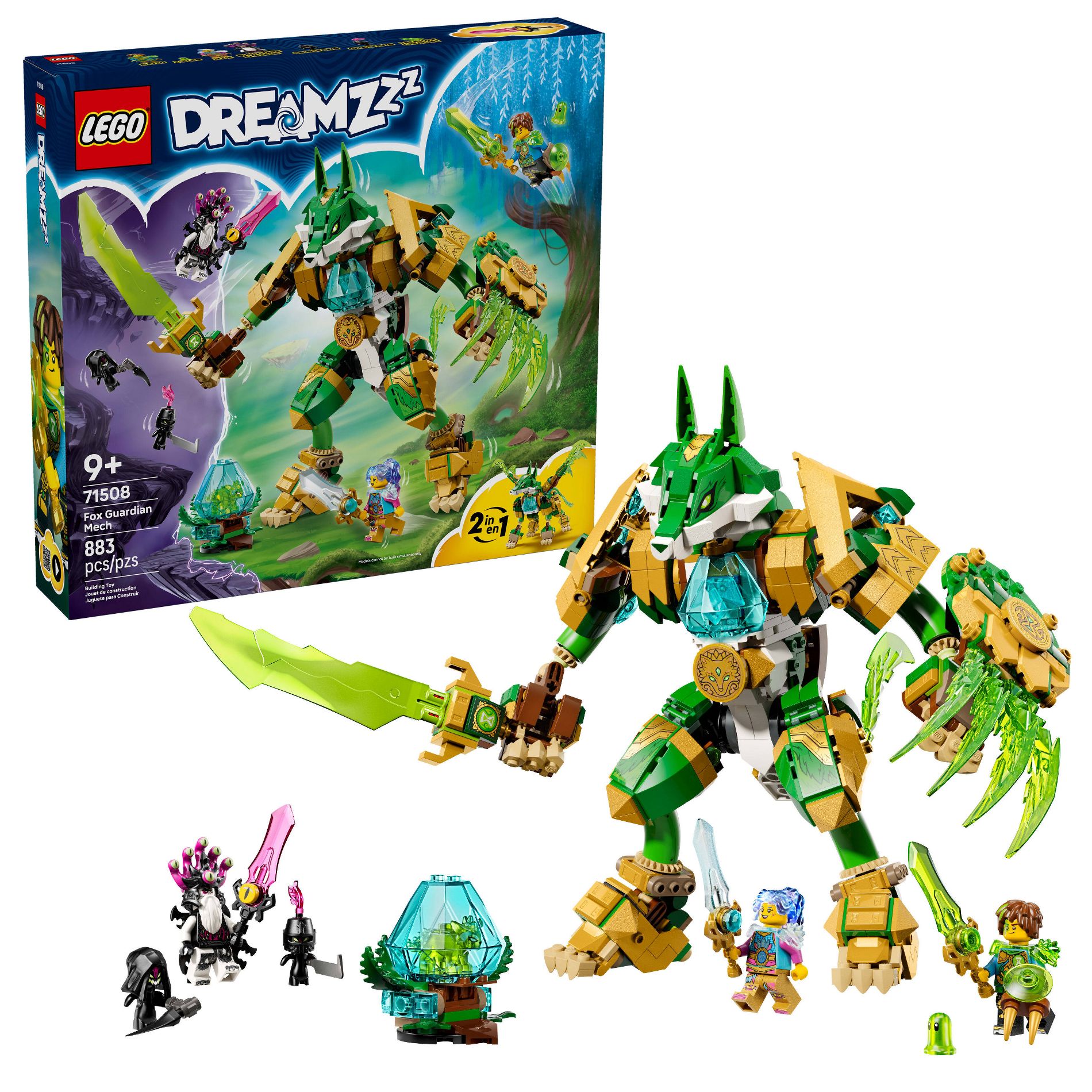 LEGO DREAMZzz Fox Guardian Mech Building Toy 71508
