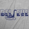 Mens Funny T Shirts Believe Nessie Sarcastic Loch Ness Monster Graphic Novelty Tee For Men - Crazy Dog Men's T Shirt - 2 of 4