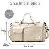 Travel Duffel Bag with Shoes Compartment Sports Gym Bag with Dry Wet Separated Pocket, Overnight Bag Weekender Bag Training Handbag Yoga Bag - 2 of 4