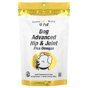 California Gold Nutrition Pet, Dog Advanced Hip & Joint, 120 Soft Chews, 10.58 oz (300 g) - 1 of 4