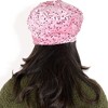 Anna-Kaci Women's Sequin Velvet Beret with Sparkling Embellishments and Comfortable Satin-Lined Interior - 4 of 4