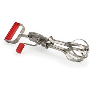RSVP International (BEATR-RD) Handheld Vintage Inspired Egg Beater, 12.25 Inch, Red - 1 of 4