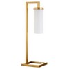 Hudson and Canal 26" Tall Table Lamp with Glass Shade - 2 of 4