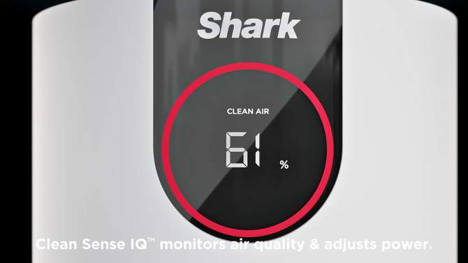 Shark Air Purifier with Nanoseal HEPA, Cleansense IQ, Odor Lock, Cleans up to 500 Sq. Ft, White, HP102, 2 of 18, play video