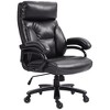 NicBex Adjustable Office Chair Modern PU Leather Computer Office Chair with 5 Castors, Padded Arms, Wide Seat and High Back for Office, Study - 3 of 4