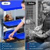 Chicken Nesting Boxes,Metal Chicken Laying Box with with Removable Trays and Roll Out Egg Collection for Chicken Coop,with Metal Bracket - 4 of 4