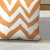 Outdoor Decor by Commonwealth Zig Zag Printed Large Outdoor Pillow Cover 24" x 24" Mustard (Cover Only) - 4 of 4