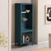 MH London Clement Modern 63" Iron and Glass Display Cabinet with 3 Shelves - 2 of 4