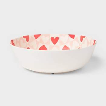 Valentine's Heart Shaped Tin Container Red with Mini Hearts - Spritz™