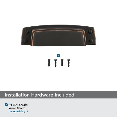 Highland Ridge Dark Oiled Bronze Cabinet Cup Pull