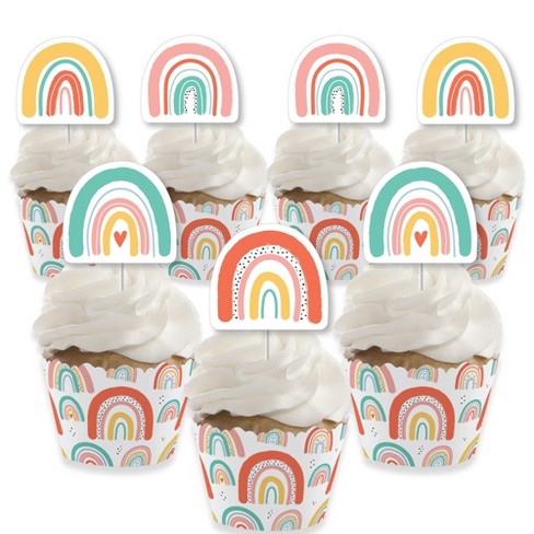 24ct Rainbow Foil Cups : Target