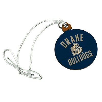 Drake Bulldog Mini Small Tiny Wood Christmas Tree Holiday Ornament
