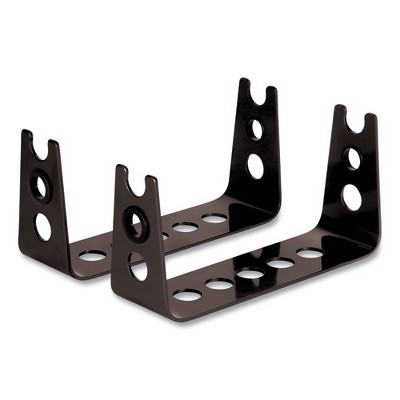 Pearl Black Steel Adjustable Monitor Stand Risers
