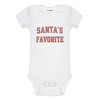 Everyday Kids Christmas Collection Santa’s Favorite Baby Onesie – Festive Holiday Graphic Bodysuit - 2 of 4