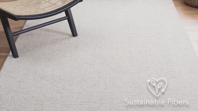 Gray Abstract Handmade Wool 8' x 10' Tufted Rug