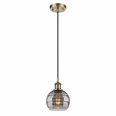 Rochester - 1 Light Cord Hung Mini Pendant In Industrial Style-7.88 Inches Tall and 5.88 Inches Wide