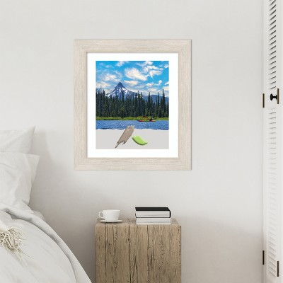 Distressed Whitewash Wood Rectangle Wall Picture Frame