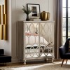 Hommoo 5-Tier Mirror Large Shoe Storage Organizer With Doors - 3 of 4