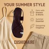 CUSHIONAIRE Corfu Flat Sandals for Women – Strappy Design with Toe Loop and Adjustable Ankle Strap – Lightweight Summer Dress Sandal - 4 of 4
