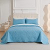 Legacy Decor 3 PCS Set Bedspread Coverlet Reversible Oversized - 2 of 4