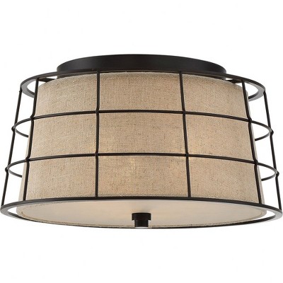 Quoizel Lighting Landings 3 - Light Flush Mount in  Mottled Cocoa