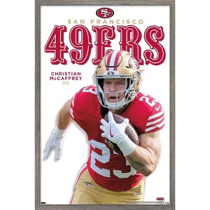 Trends International NFL San Francisco 49ers - Christian McCaffrey Feature Series 24 Framed Wall Poster Prints - 1 of 4