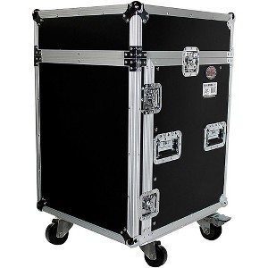 ProX 14U Rack x 10U Top Mixer DJ Combo Flight Case 14 RU Space - 1 of 4