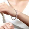 Guili Sterling Silver Rhodium Plated Clear Cubic Zirconia Tennis Bracelet, Dazzling and Sophisticated Design for a Timeless Appeal - 3 of 3