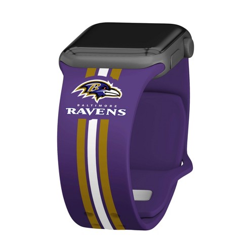 Nfl Baltimore Ravens Wordmark Hd Apple Watch Band - 38/40/41mm Long ...