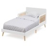 Logan Wood Toddler Bed, Greenguard Gold Certified Bianca White/Natural - Delta Children - image 3 of 4