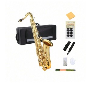 Coucheta Saxophones -  Instruments with Complete Beginner Kits for Student Musicians in Gold Finish - 1 of 4
