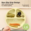 3-Pack Prep Suction Plates for Baby, 100% Silicone Toddler Plates, BPA-Free Divided Baby Plates with Suction - 4 of 4