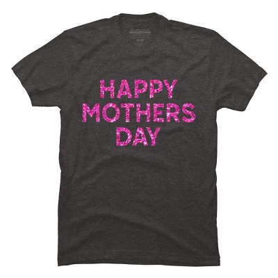 Men's Design By Humans Happy Mother's Day Confetti Text By MeowShop T-Shirt