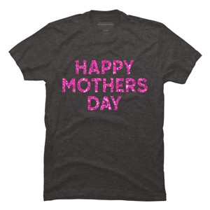 Men's Design By Humans Happy Mother's Day Confetti Text By MeowShop T-Shirt - 1 of 2