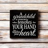 Slickblue Heartfelt Grandchild Wood Sign – Rustic 7x7 Knotty Pine with Hanging Slot or Shelf Display Option - 3 of 3