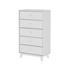 Plank+Beam Solid Wood Classic 5-Drawer Solid Wood Dresser, Storage Dresser for Bedroom, Chest of Drawers - 2 of 4