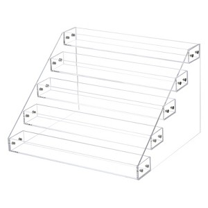 Unique Bargains Acrylic Seasoning Kitchen Countertop Cabinet Pantry Cupboard Spice Rack Clear - 1 of 3