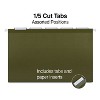 MyOfficeInnovations Recycled Reinforced Hanging File Folders 5-Tab Lgl Std Gn 25/BX 726595 - 3 of 4