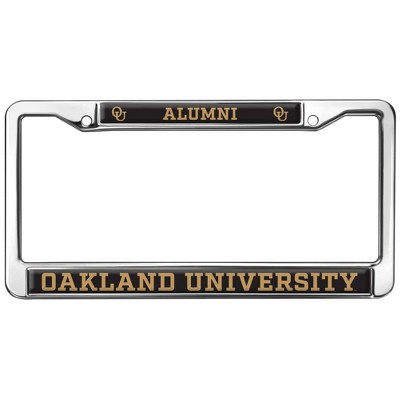 Oakland University Alumni Logo Full Size Standard License Plate Metal Frame