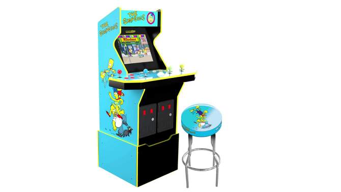 Arcade1Up The Simpsons Home Arcade with Riser and Stool, 2 of 12, play video
