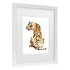 Trademark Fine Art Jennifer Goldberger Sitting Tiger II Matted Framed Art - 3 of 4