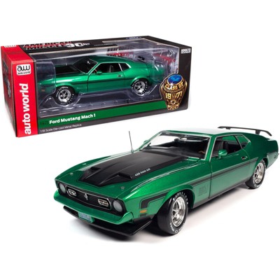1971 Ford Mustang Mach 1 429 Ram Air Green Met. "Class of 1971" "American Muscle 30th Anniversary" 1/18 Diecast Car by Autoworld