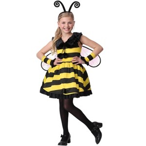 HalloweenCostumes.com Girl's Deluxe Bumble Bee Costume - 1 of 2