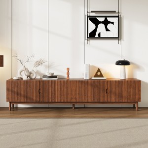 JVNOXK 87-Inch TV Stand for TVs up to 90 Inches, Media Console