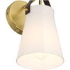 360 Lighting Ashley 10 1/2" High Antique Brass and Leather Wall Sconce - 3 of 4