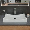 ALFI ABC904 White 26Inch Fancy Rectangular Above Mount Ceramic Sink - 2 of 4