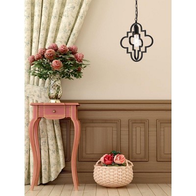 Elegant Black Iron Adjustable Pendant Light Fixture
